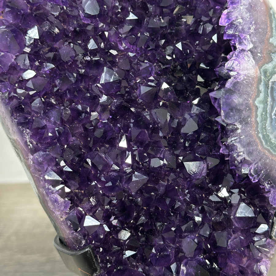 NUTSOUTDOOR BRIESTA amethyst ブリエスタ アメジスト Super Quality Brazilian Amethyst Slice/ring on a Tall