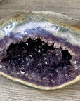 Uruguayan Amethyst Geode with Polished Shell - STGE0120