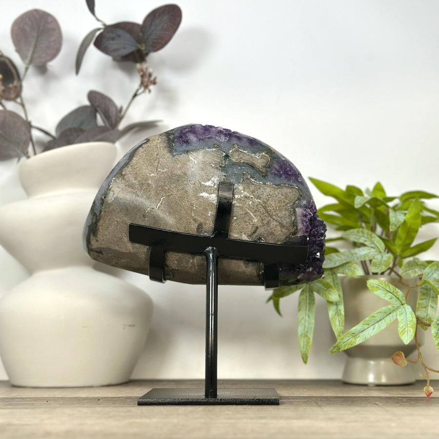 Natural Uruguayan Amethyst on Stand - MWS3172
