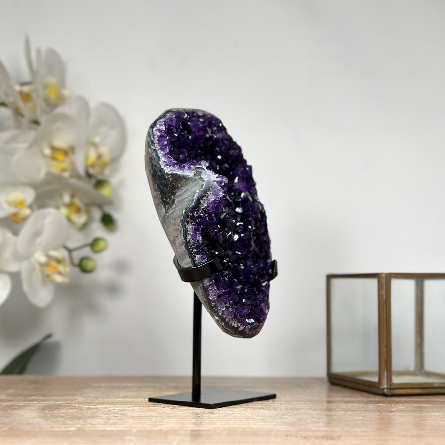 Stunning Deep Purple Natural Amethyst Geode - MWS1808