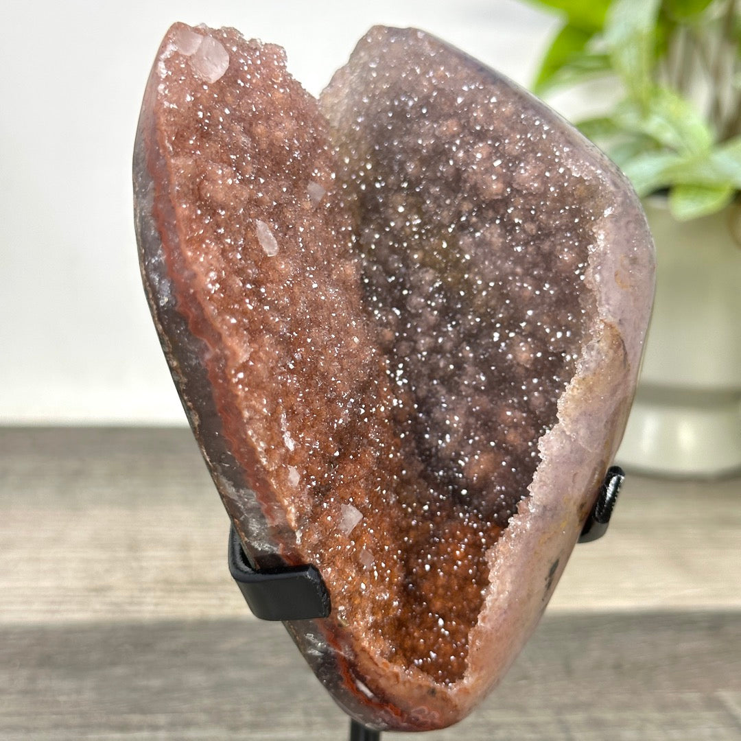 Natural Fire Quartz Cluster on Stand - MWS3369