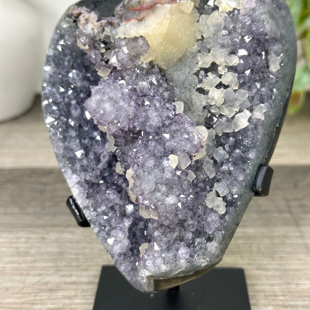 Uruguayan Amethyst Specimen with Calcite Formations - MWS3291