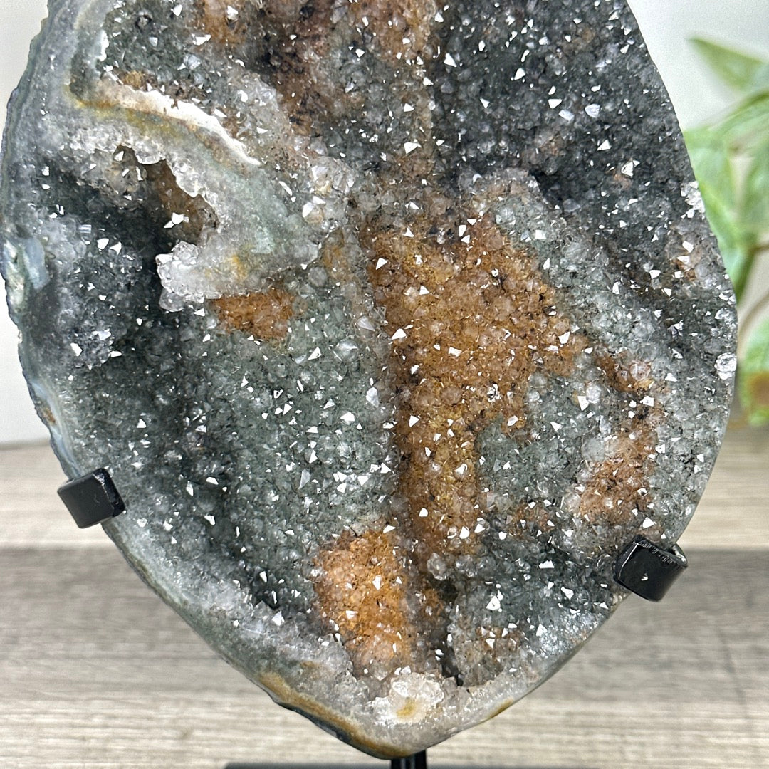 Top Grade Natural Amethyst Stalacite Formation with Agate Shell - MWS3301