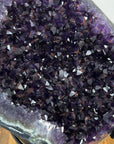 Outstanding Deep Purple Amethyst Geode with Green Jasper Banding - MWS3126