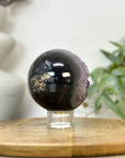 Natural Uruguayan Amethyst Druzy Sphere Geode - SPH0236