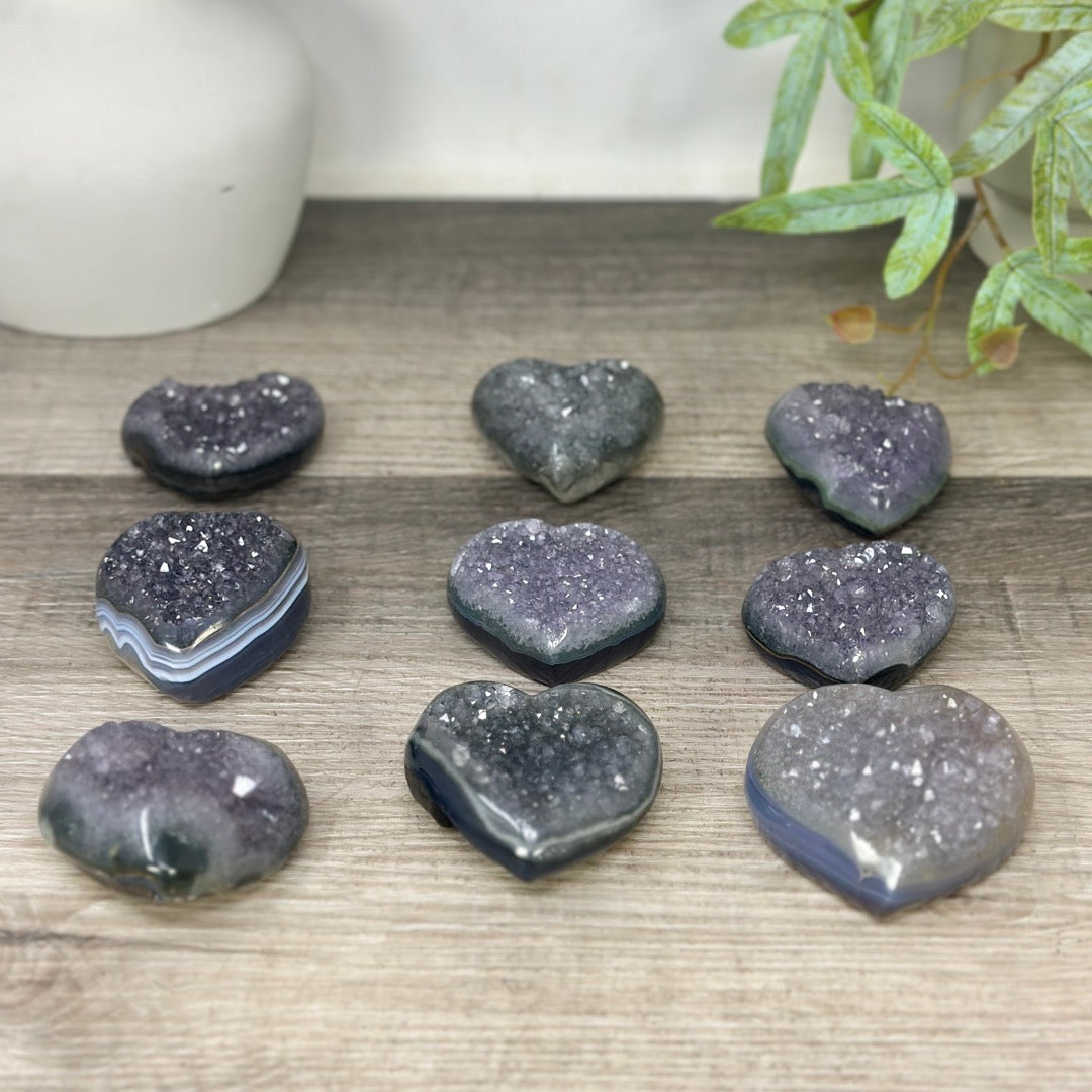 Mixed Minerals Hearts Set - MHLT0357