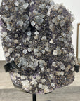 Amethyst Geode with Calcite Formation on Stand – Unique Natural Display Piece - MWS2896