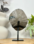 AAA Grade Amethyst Crystal Geode on Metal Stand - MWS3055
