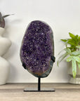 Uruguayan Amethyst Crystal statement piece with Green Jasper Shell - MWS3357