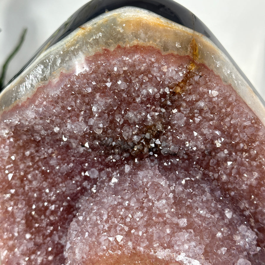 Outstanding Natural Red Quartz with Huge Stalactite Eye Formation - MWS2383