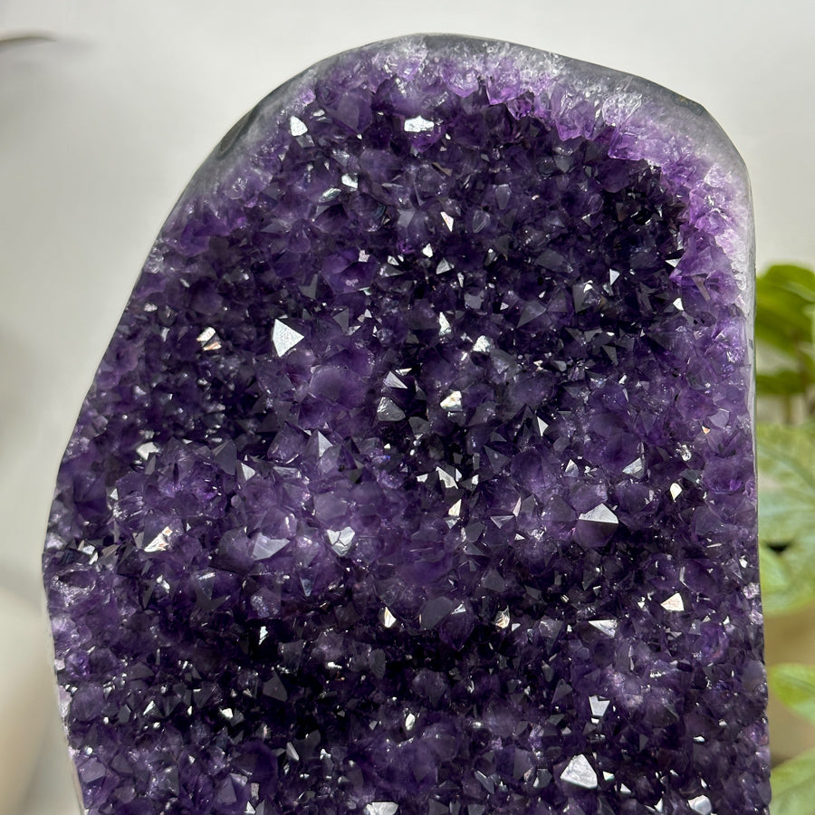 Uruguayan Amethyst Specimen on Stand - Perfect for Home or Office Decor - MWS3113