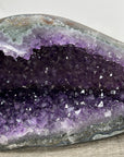 Natural Amethyst Stone Geode with Druzy Crystals - STGE0023