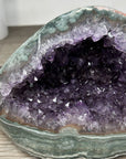 Amethyst & Green Jasper Stone Geode from Uruguay - STGE0021