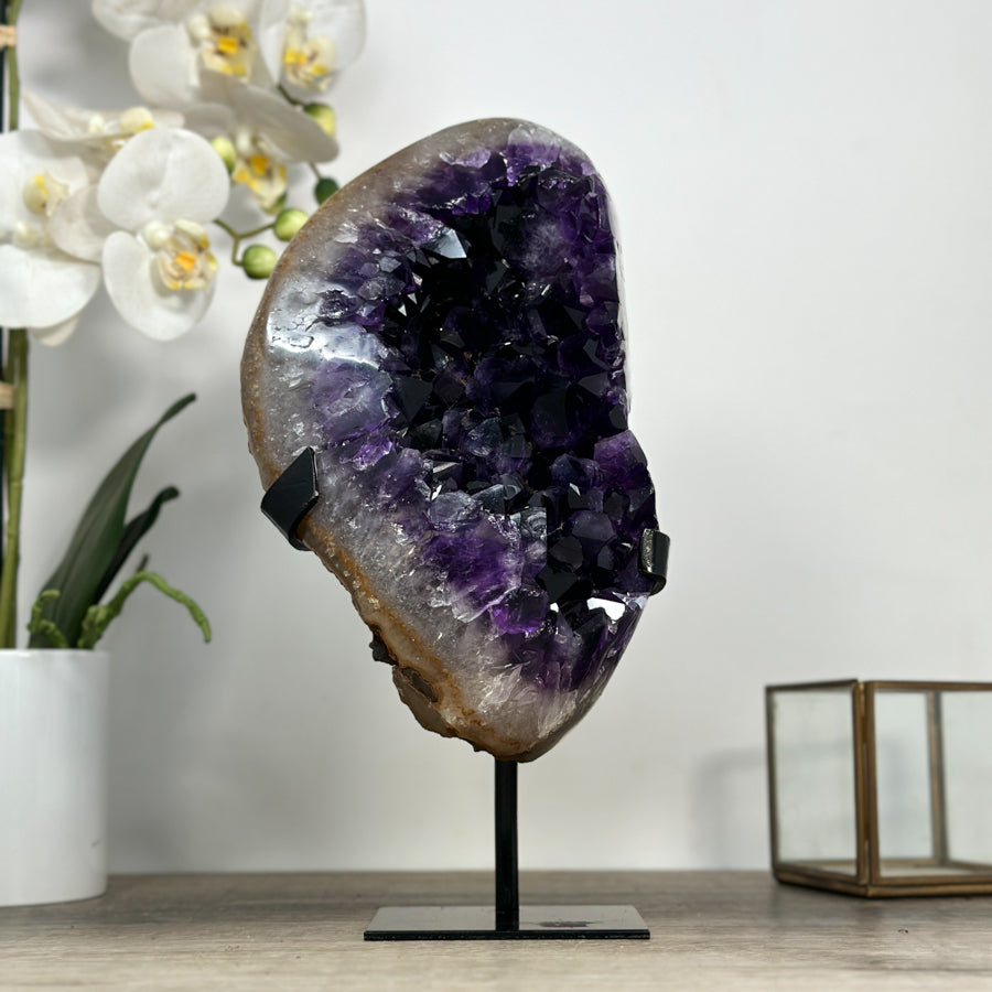 Natural Deep Purple Amethyst Crystal Formation - MWS2037