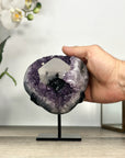 Natural Amethyst Cluster with Calcite Crystal - MWS2847