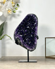 Natural Deep Purple Amethyst Geode From Uruguay – Premium Crystal Display Piece for Home Decor - MWS2513