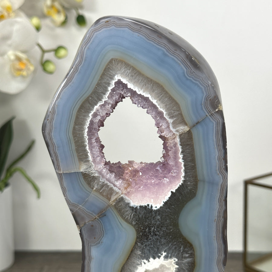 Natural Agate &amp; Amethyst Stone Portal - MWS3006