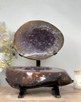 Beautiful Natural Amethyst & Agate Stone Geode - MWS1770