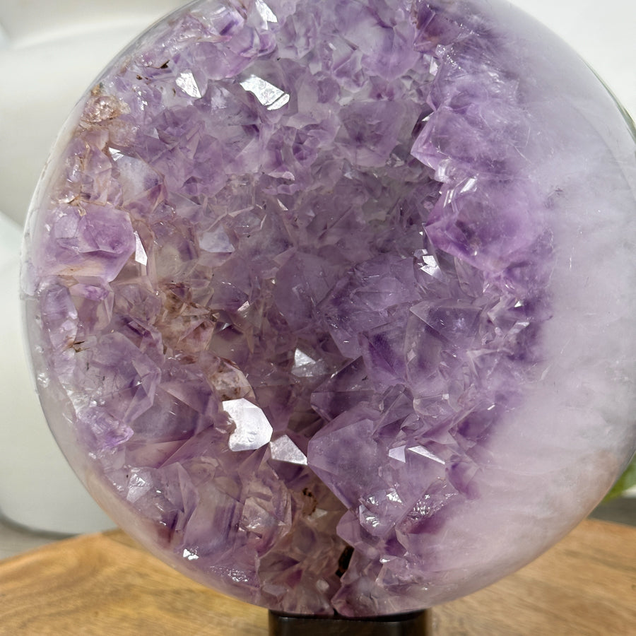 Huge Amethyst &amp; Agate Sphere Geode from Uruguay - SPH0165