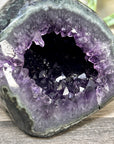 Natural Amethyst Geode with Green Jasper Shell - STGE0092