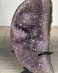 Amethyst & Agate Moon Carving - Stand Icnluded - MWS2578
