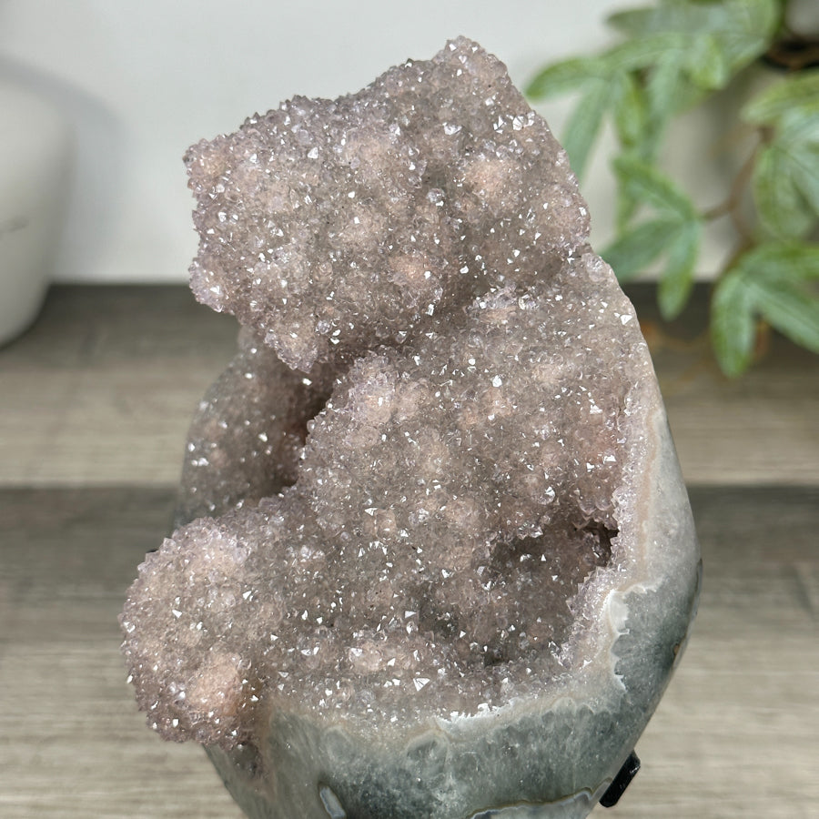 Natural Quartz Stalactite Crystal Formation on Stand - MWS3226