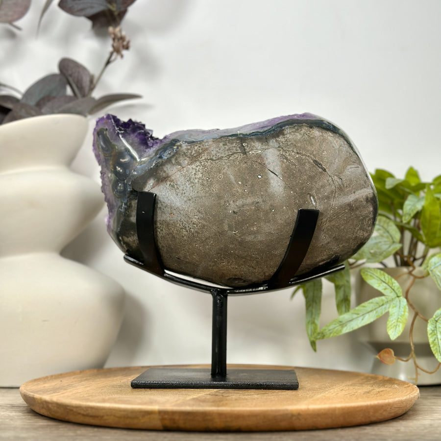 Unique Natural Amethyst Specimen with A+ Grade Crystals &amp; Stalactite Formations - MWS3103