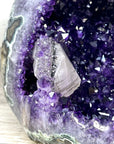 Huge A Grade Amethyst Geode with unique Calcite Crystal Formation - STGE0055