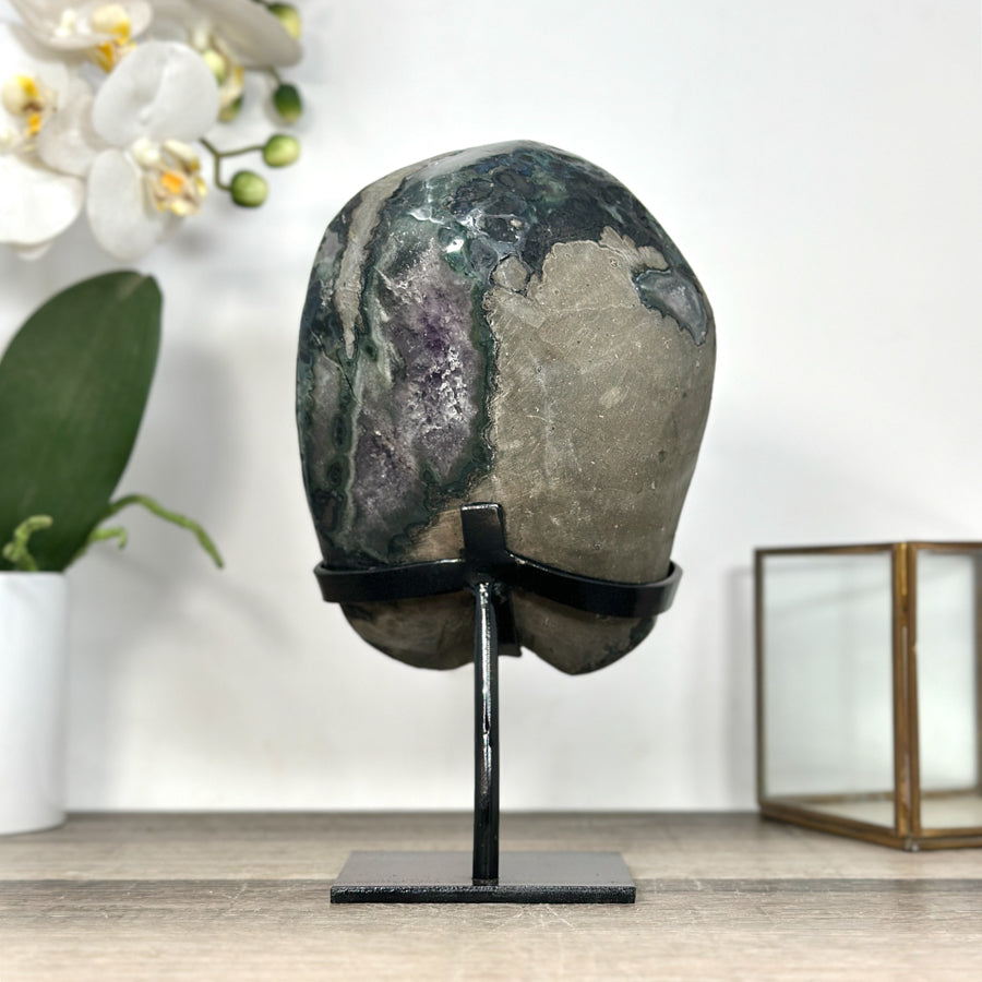 Top Quality Natural Amethyst Geode on Stand - MWS2929