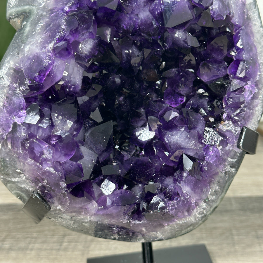 Amethyst Geode with Deep Purple Large Crystals from Uruguay - MWS2930