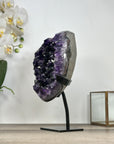 Large methyst Crystal Cluster from Uruguay– Stand Included - MWS2936