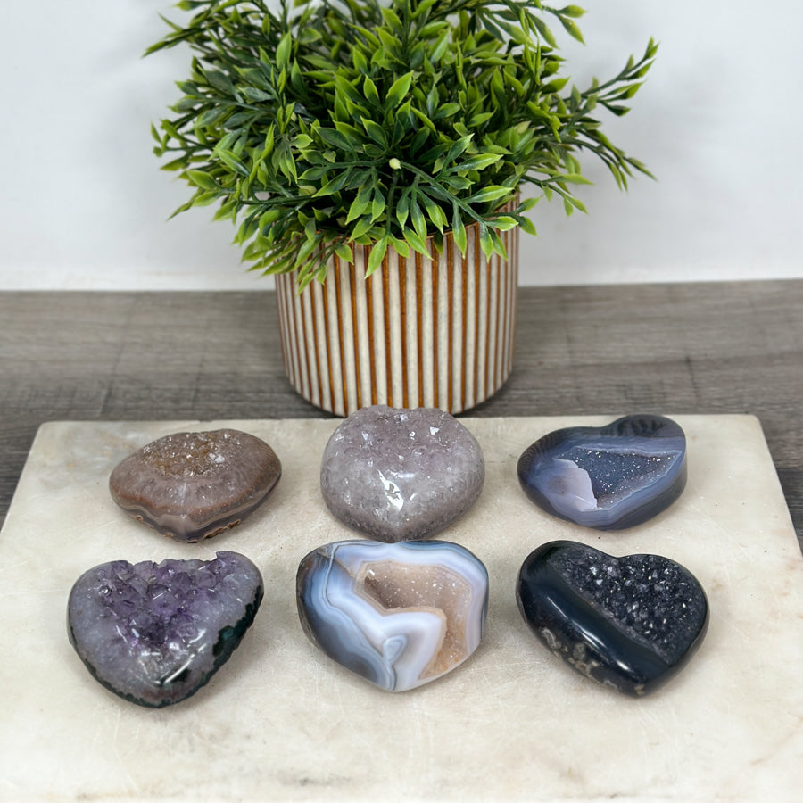 Mixed Minerals Hearts Set - MHLT0297