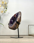 Natural Amethyst Geode with PseudoCalcite Formation - MWS2972