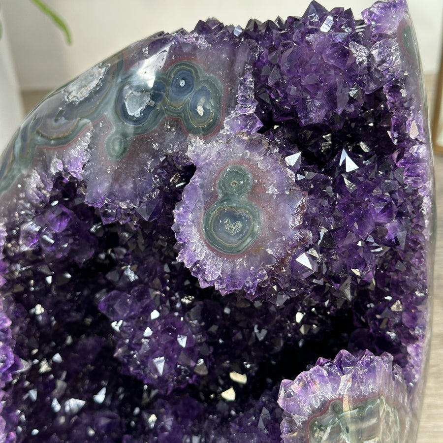 Large Amethyst Geode with Beautiful Stalactite Formations - CBP1223