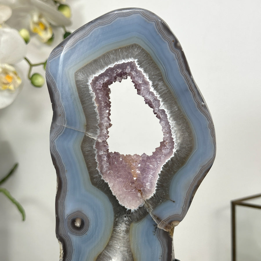 Natural Agate &amp; Amethyst Stone Portal - MWS3005