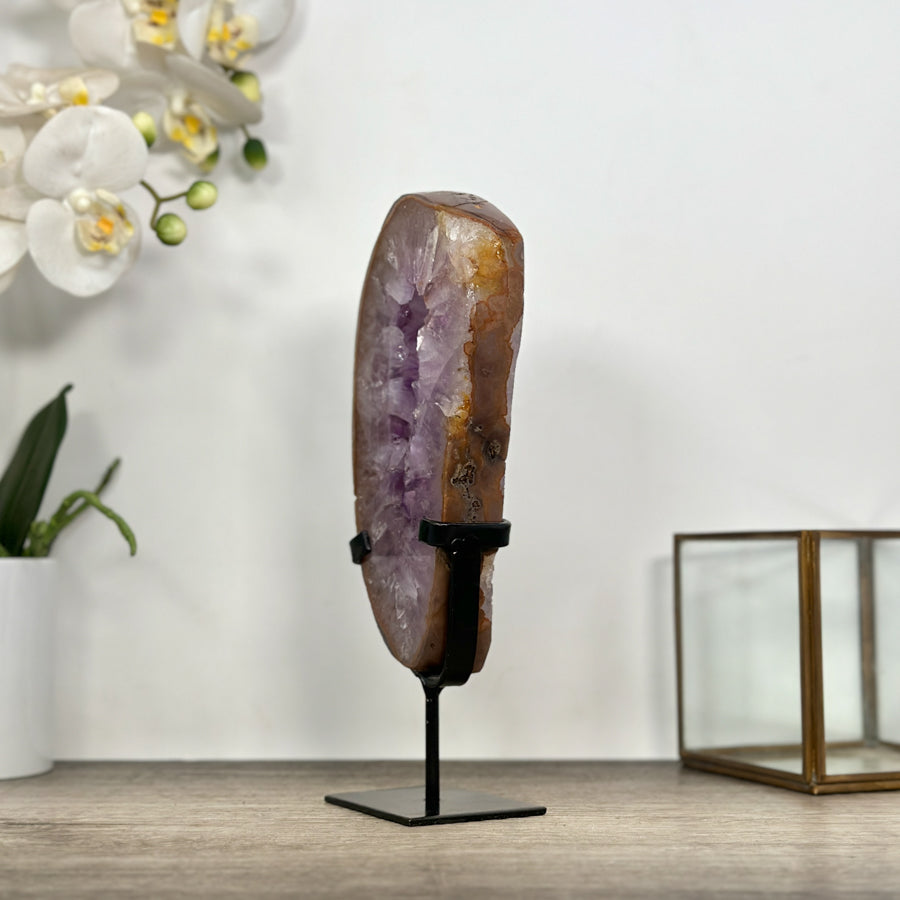 Natural Amethyst Stone Portal on Stand - MWS3013