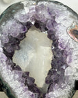 Natural Amethyst Geode wih Calcite Crystal interior - MWS3018