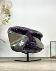 Huge Natural Amethyst Stone Geode with Rare Calcite Formation - MWS2836