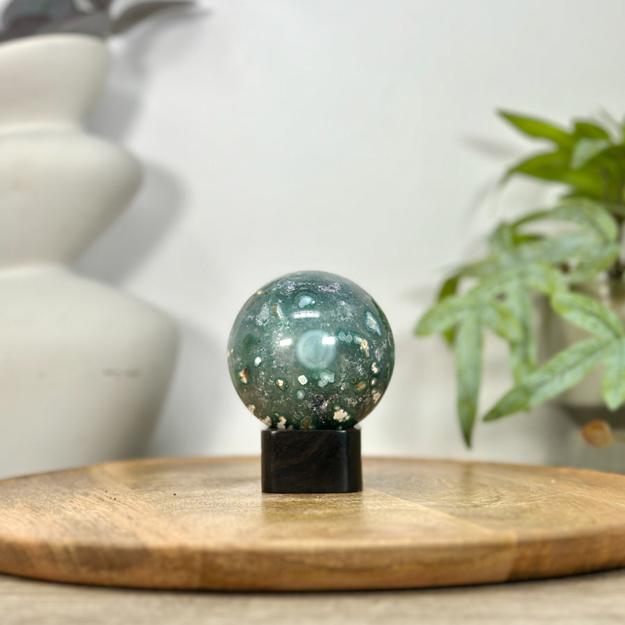Agate &amp; Jasper Sphere Geode - SPH0217