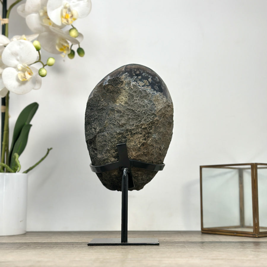A Grade Amethyst Stone on Metal Stand - MWS2845