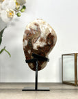 Natural Rainbow Quartz Cluster on Metal Stand - MWS2852