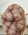 Natural Rainbow Quartz Cluster on Metal Stand - MWS2852