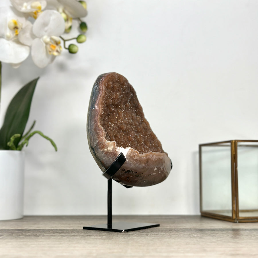 Natural Orange Quartz Druzy Crystal Cluster - MWS2866