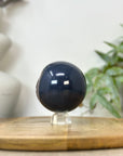 Banded Agate & Druzy Sphere Geode with Crystal Formation - SPH0226