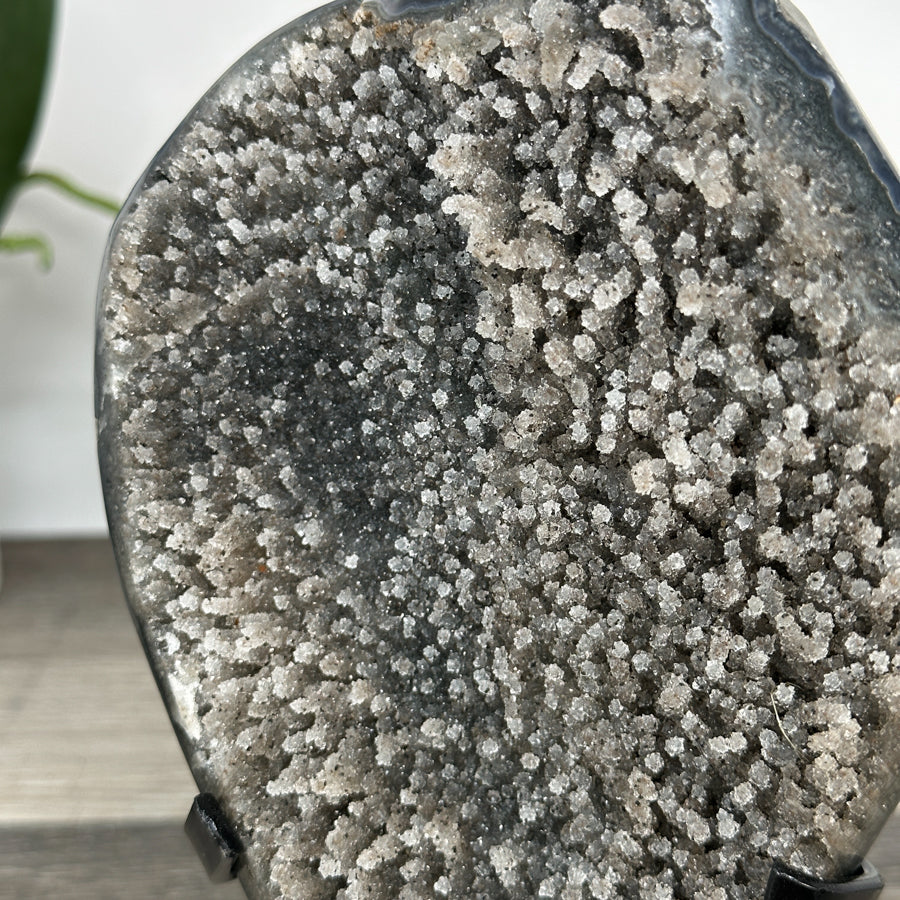 Natural Quartz Cluster full of Stalactites on Metal Stand - MWS2890