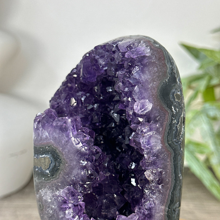 Natural Top Grade Amethyst Geode on Stand - MWS3258