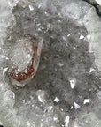 Natural Uruguayan Quartz Geode with Calcite Inclusion - MWS3397