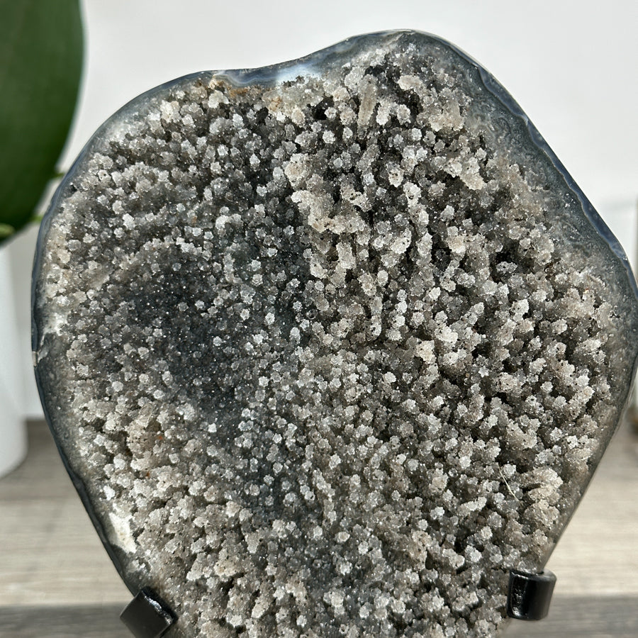 Natural Quartz Cluster full of Stalactites on Metal Stand - MWS2890