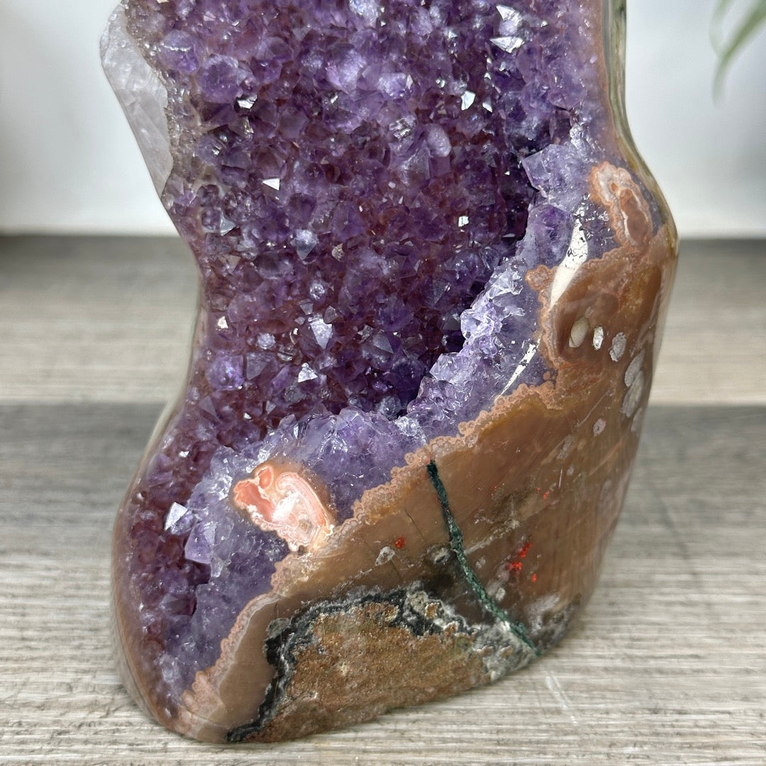 Unique Natural Amethyst Geode with Collection Grade Calcite Specimen - CBP1391