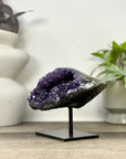Natural uruguayan Amethyst Geode with Calcite Inclusion - MWS3379